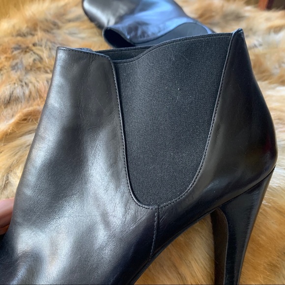 Stuart Weitzman Leather High Heel Booties - Picture 8 of 10